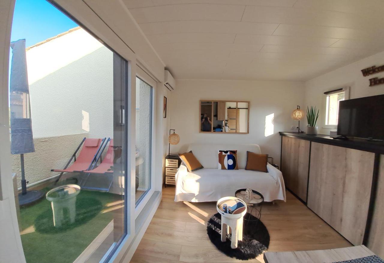 Studio Climatise Cosy Avec Grande Piscine Chauffee Agde Exterior foto